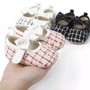 Sepatu Bayi Prewalker Perempuan Usia 0 - 12 Bulan Motif Pita