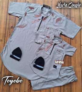 KOKO KURTA COUPLE AYAH DAN ANAK LAKI LAKI 1-12 tahun MOTIF BARU bahan toyobo fodu