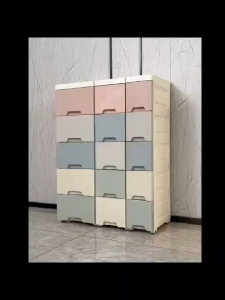 KitchenZ Slim Drawer Cabinet Storage Organizer Cabinet Plastic Durabox Box