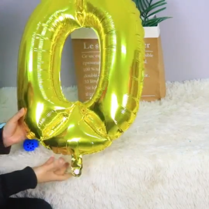 32 Inch Number Foil Balloon 0-9 Silver Gold Rose Gold Birthday Party Decoration