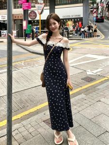 Vintage Lace Floral Slimming Sleeveless Womens Dress