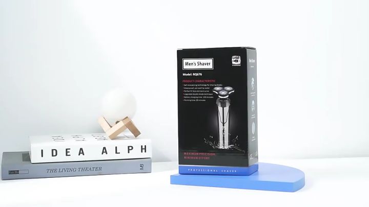 May cao râu cao cấp RQ-676 Shaver, Máy Cạo Râu Nam Đa Năng 5in1, Máy Cạo Râu Mini Kiêm Tỉa Lông Mũi Cao Cấp, 3 Lưỡi Dao Kép, Công Nghệ Chống Nước IPX7