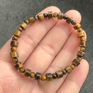 TIMESWIND Natural Authentic Tigers Eye Yellow Cutting Round Beaded Women Bracelet Fashion Jewelry Gift with Certificate