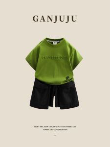 BOGUXIONG | New Stylish Ripped Short Sleeve and Shorts Set for Kids Summer Casual Sports
