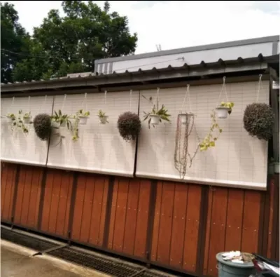 (COD)READY STOK tirai krey pvc outdoor tahan panas dan air hujan