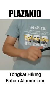 Plazakid Tongkat Hiking Tongkat Naik Gunung Trekking Pole Telescopic 4 Section