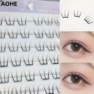 Mi Giả Mixiaohe Short Pear Blossom Baby Cong Tự Nhiên Không Keo 100 Cụm Kiểu Nhật Hàn Cong Chữ C Tự Nhiên Phân Đoạn Dành Cho Người Mới Bắt Đầu