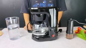 (Ship in 24hrs)0.75L Mini Coffee Machine Removable filter Keep warm Anti-drip feature easy to clean One-touch control Glass Carafe Coffee Maker