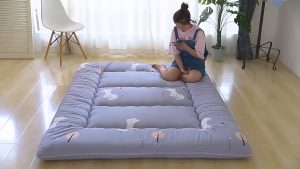 Japan Futon Cotton Tatami Mattress Single- Anti-Bacterial & Anti-Mite - Breathable & Lightweight Foldable 3-fold (4 Bed sizes available)