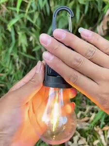 Top Seller SOLAR POWERED CAMPING LIGHT | Portable Waterproof LED Tent Lights | 3-Speed Dimming | Intelligent Light Control | Emergency Home Solar Light | Solar Rechargeable Hooked Camping Light | Compact and Convenient | ABS Waterproof and Wear-Resistant.