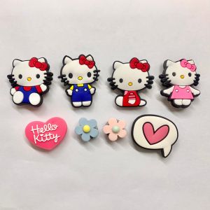 JBSet 🍭👠🌈ตัวติดรองเท้ามีรู “ คิตตี้ เหมียว “ 8ชิ้น 👠🌈⚡️ShoeCharm “ kitty Cat ” แมว น่ารักคิ้วท์ สุดๆ