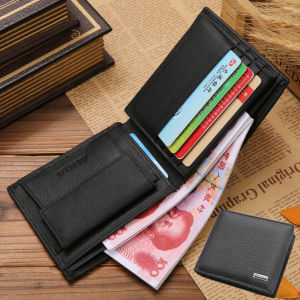 Coin Purse Mens Leather Short Student New Genuine Goods New Arrival Fashion Zipper Real Cowhide Men Business Wallet
