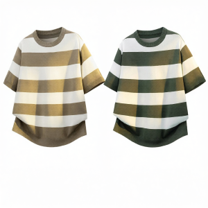 Mark Fairwhale | Trendy Stripe Short Sleeve T-Shirt 五分袖
