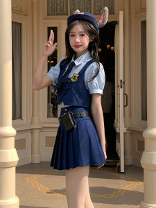 Adult Animal City Cosplay Costume Judy Police Officer Outfit Cartoon Exhibition Halloween Set Female Version Cosplay Clothing