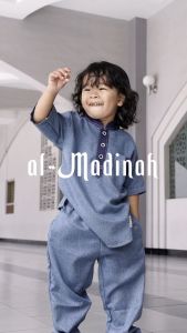 Kidzclusive - Koko Set Madinah Anak l Setelan Baju Anak dan Celana Panjang l Baju Koko Anak | Koko Set Anak | Baju Muslim Anak | Setelan Baju dan Celana anak laki laki | Setelan Koko Anak