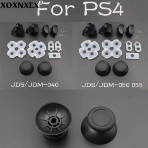 L1 R1 L2 R2 Trigger Buttons+3D Analog Stick cap+Conductive Rubber Button For Dualshock 4 PS4 PRO Slim JDS-040/050 055 Controller