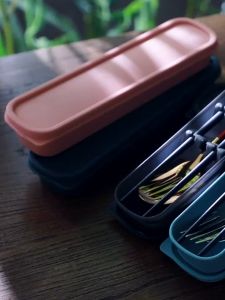 MAAXSTORE Utensil Nordic Portable Tableware Set Stainless Steel 304 Folk Spoon Chopsticks