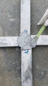 SAMUDRA - BIRU - MURAH - ALIQI Lem Besi Tahan Panas Glue Adhesive Industrial AB 50ml Lem Baja Lem Magnetik Lem Besi AB Tahan Panas Multifungsi Repair Glue Industrial50g.- tambal panci bolong halus/bolong kasar/retak - tambal penggorengan bolong retak