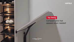 Hafele Top Swing Wall Mounted Foldable Table Frame | Anti Bacterial Finish | Lifetime Warranty