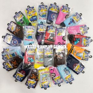 Kaos Kaki Anak PAUD TK Perempuan Laki Laki Motif Karakter