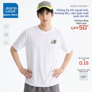 Jeanswest | Áo Thun Nam Dáng Rộng Hút Mồ Hôi Mùa Hè