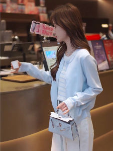 Stylish French Elegant Loose Two-in-one Look Knitwear