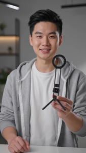 Magnetic Phone Holder Carabiner Mount Tripod Selfie Stick – Foldable Pocket Sized