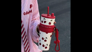 【Ucocolla】 Tumbler Hot and Cold with Straw 750ML(25OZ) Water Bottle Stainless Steel Vacuum Flask