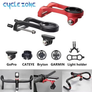 Aluminum Alloy Bike Computer Mount Universal Bicycle Holder Stem Extension GPS Camera Headlight Mount for Garmin Gopro Cycling
