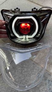 lampu depan jupiter mx lama biled billed matrik RGB ganti warna suka suka