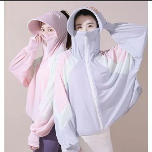 Elegant Womens Lightweight Hooded Sun Protective Jacket with UV Protection and Long Sleeve Outdoor Sports Long Sleeve Sun Protective Clothing