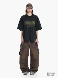 MASONPRINCE Vintage Short T-Shirt Two-Piece Sleeveless A-Line Youthful Style Cotton round Neck for All Seasons