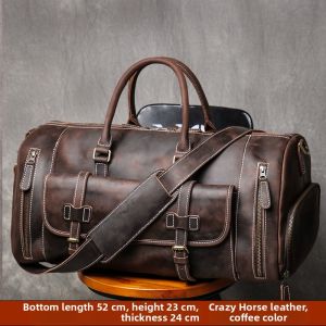 BOLIAO | Multi-use Leather Travel Bag 58cm
