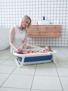 🔥READY STOCK🔥 Newborn Baby Bath Tub Folding Kids Foldable Non-Slip Baby Bathtub Tab Mandi Baby Tab Mandi Bayi Baby Tub