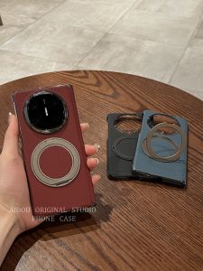 Huawei MateX6 Leather Protective Case Elegant Business Style Rotating Stand Ultra-Thin Dual-Purpose for Men And Women