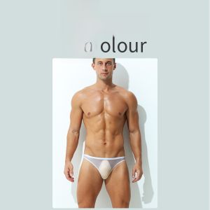 กางเกงชั้นในชายไร้ตะเข็บบางเฉียบ 50 กรัม ผ้าไนลอน ระบายอากาศได้ดี ทรงสามเหลี่ยม ทรงเอวต่ำ สำหรับผู้ชาย