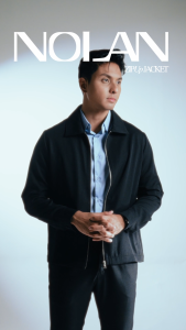 CUTOFF Nolan Zip Up Jacket Outer Pria Anti Kusut Ironless Lengan Panjang