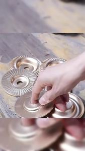 Nexlent High Quanlity Wood Grinding Wheel Rotary Disc Sanding Wood Carving Tool 16mm Bore