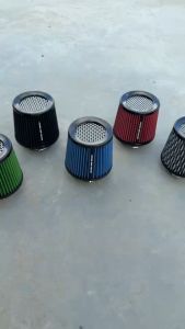 กรองอากาศดูดสด 3 นิ้ว พร้อมเข็มขัดรัดกรอง กรองเปลือย ใส่ท่อแอร์โฟว์ กรองผ้า ดูดสด ใส่ได้ทุกรุ่น กดเลือกสีได้ พร้อมส่ง