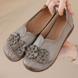 GRAZIA Summer Ladies Fashion Women Shoes Elegant Comfort Womans Casual Office Shoes Leisure Genuine Leather Shoe