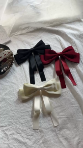 Korean Bow Hair Accessories Ribbon Hair Clip Girls Fashion Big Bow Hairpin For Women Temperament