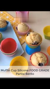 Cetakan Kue Silikon Bentuk Love Bintang Bulat Bunga Kotak Cetakan Pembuat Kue Muffin Kering Pukis Cubit Bento Bahan Silikon Silikone Bentuk Lucu Food Grade