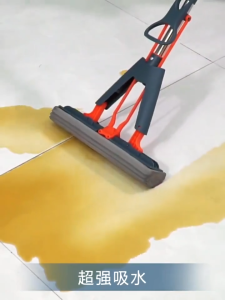 T-ORAS Lazy Sponge Mop Hand Wash-Free with squeezer Household Wet And Dry Water Absorption