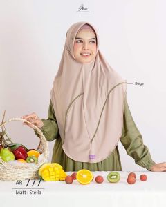 Terbaru hijab jilbab kerudung krudung instan wanita cantik dewasa fashion murah adem Arrafi AR 777 new terlaris lise garis seller pyet depan mewah daily simple kekinian viral gratis ongkir lebaran idul fitri 2023 COD pet antem ootd simple rempel