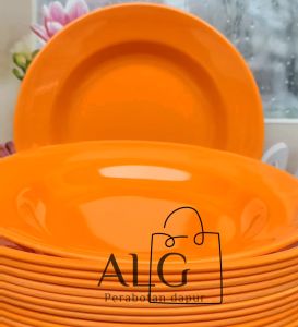 6PCS PIRING MAKAN MELAMINE CEKUNG TEBAL ANTI KELOPEK