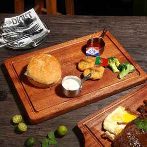 American Style Commercial Wooden Serving Tray