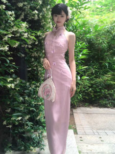 CHANGTONG | Modified Cheongsam Dress New Chinese Style Bodycon 2026 Early Summer