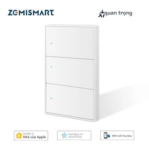 Công Tắc Thông Minh Zemismart Matter Over WiFi Nút Nhấn Tương Thích Với Google Home Và SmartThings Cần Dây Trung Tính Để Sử Dụng Tại Mỹ