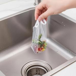 90-100Pcs Sink Drain Strainer Mesh Elastic Kitchen Filter Net for Bathroom Hair Food Waste Blockage Avoidance