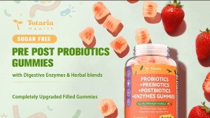 Totaria Advanced 5-in-1 Postbiotic & Probiotic Gummies - 36 Multi-Strain Formula with Digestive Enzymes - Immune & Gut Health Support - Sugar Free Vegan Vitamin Gummies